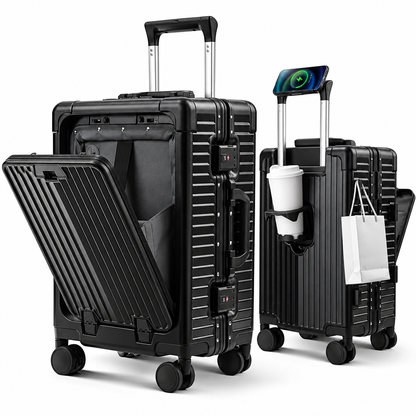 AeroVault™ – Smart Aluminum-Frame Carry-On