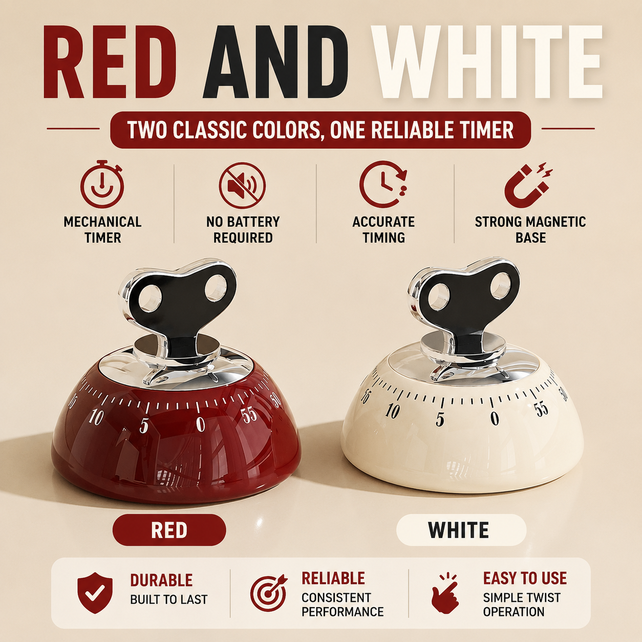 RetroTick™ Magnetic Timer