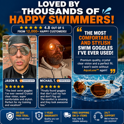 AquaLuxe™ Designer Swim Goggles