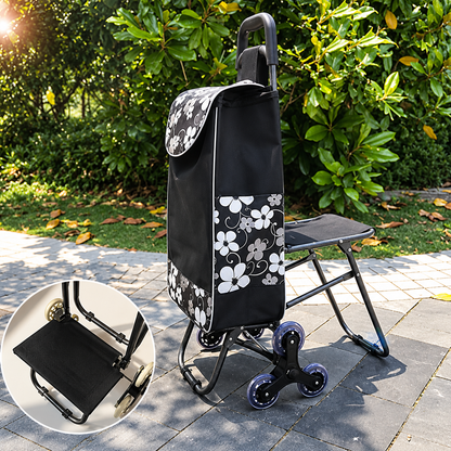 Restora™ – 3-in-1 Shopping Cart & Rest Seat