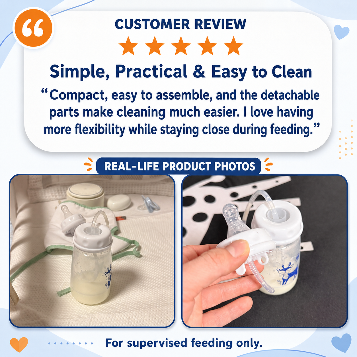 NurtureFlow™ 360° Feeding Support Bottle