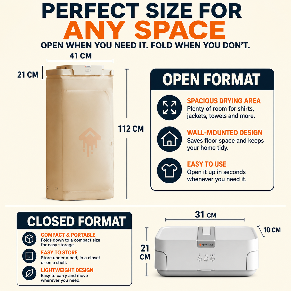 Dryora™ – Fold-Away Clothes Drying System