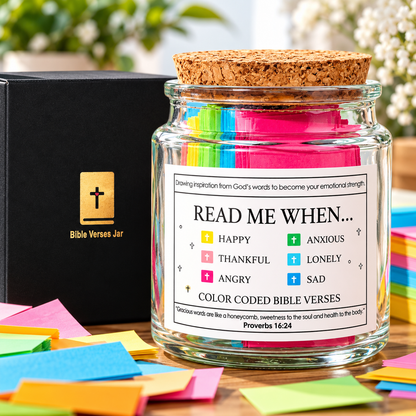 Verseora™ – Color-Coded Bible Verse Jar