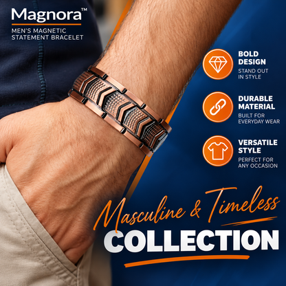 Magnora™ – Men's Magnetic Statement Bracelet
