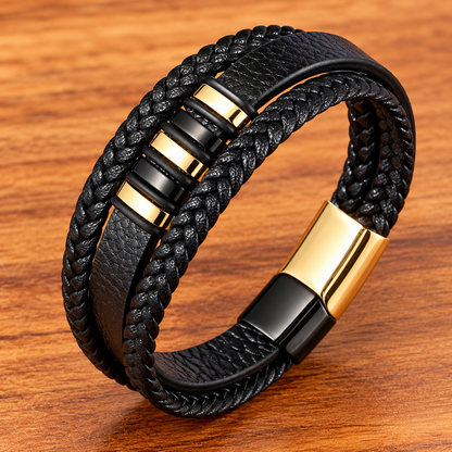 Braivor™ – Multi-Layer Braided Men's Bracelet