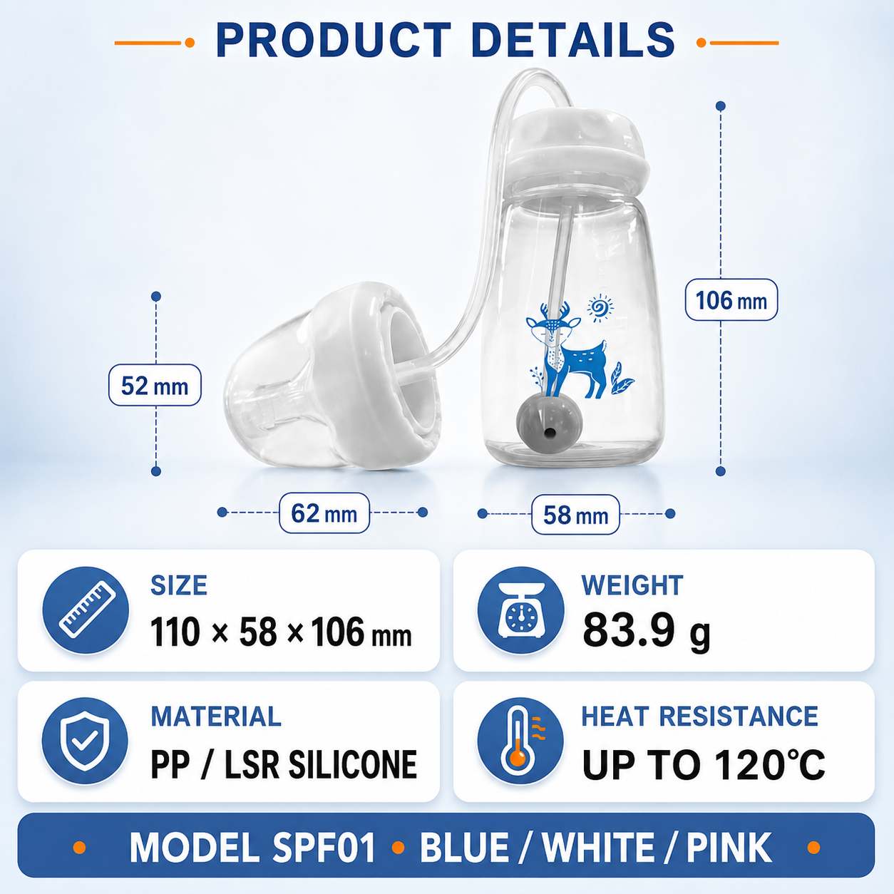 NurtureFlow™ 360° Feeding Support Bottle