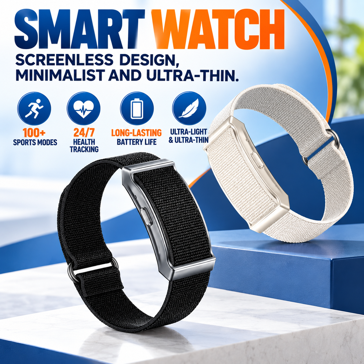 Vitala™ – Screenless Fitness & Wellness Tracker