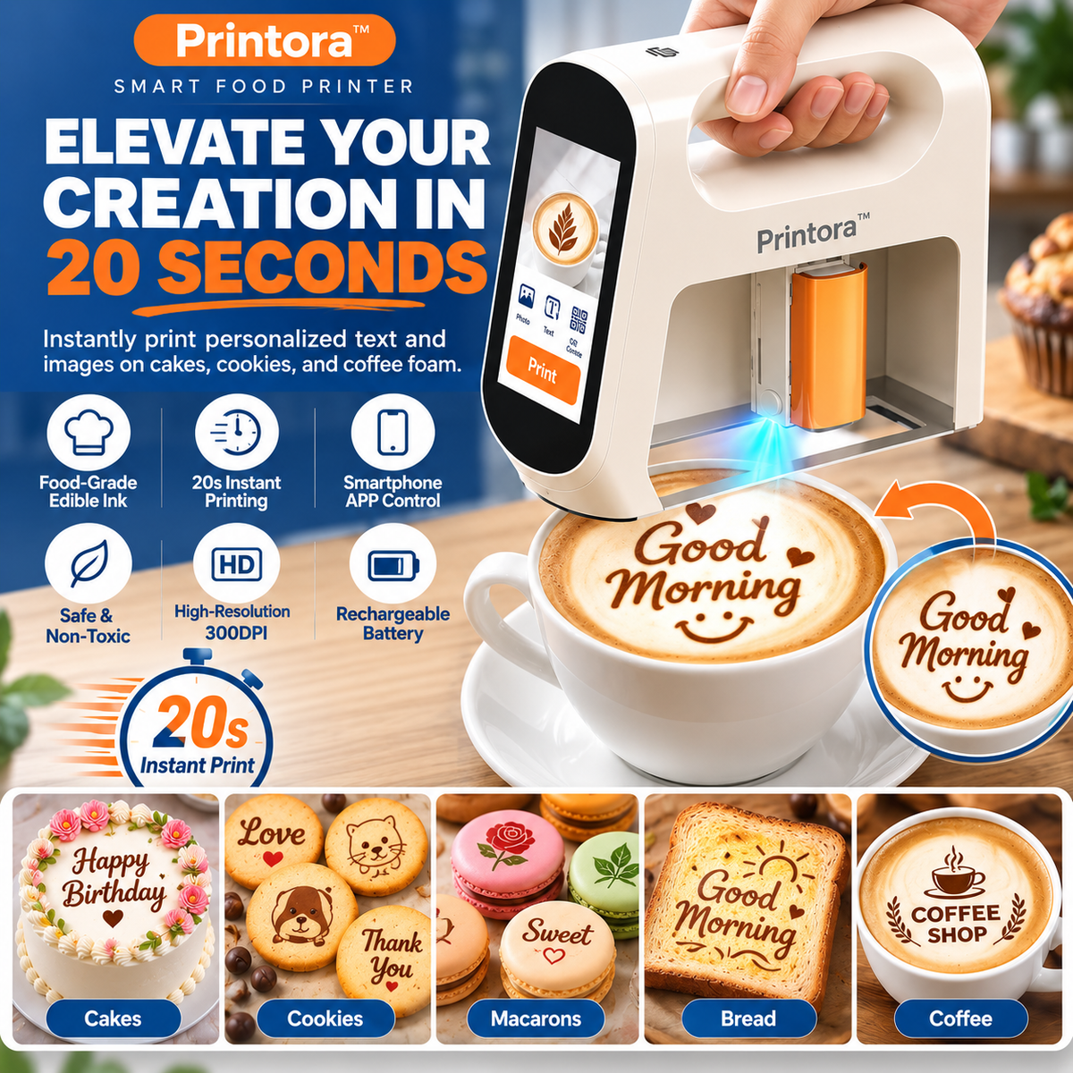 Printora™ – Smart Food Printer