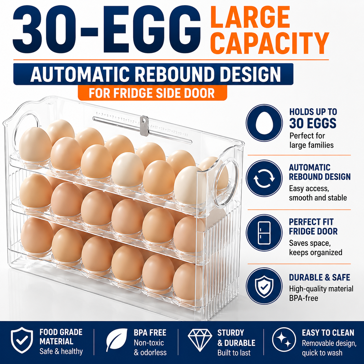 FreshNest™ Smart Egg Organizer