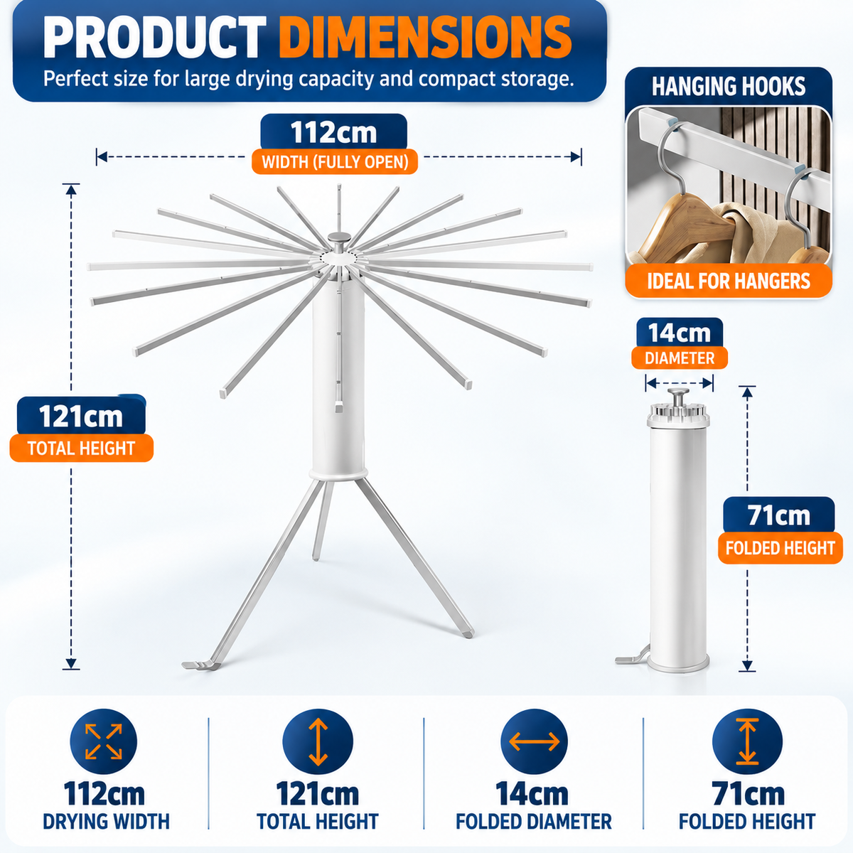 DrySpin™ – Collapsible 360° Drying System