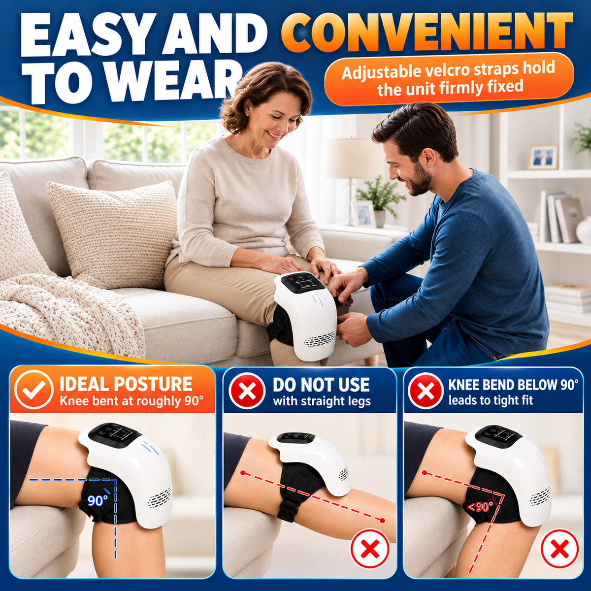 Kneora™ – Smart Knee Comfort Massager