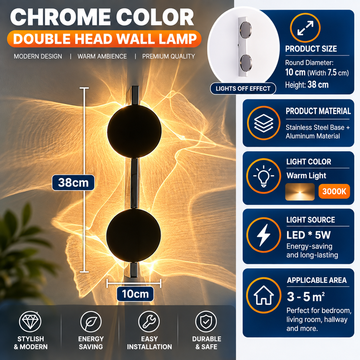 LumiWave™ – Artistic Wall Light