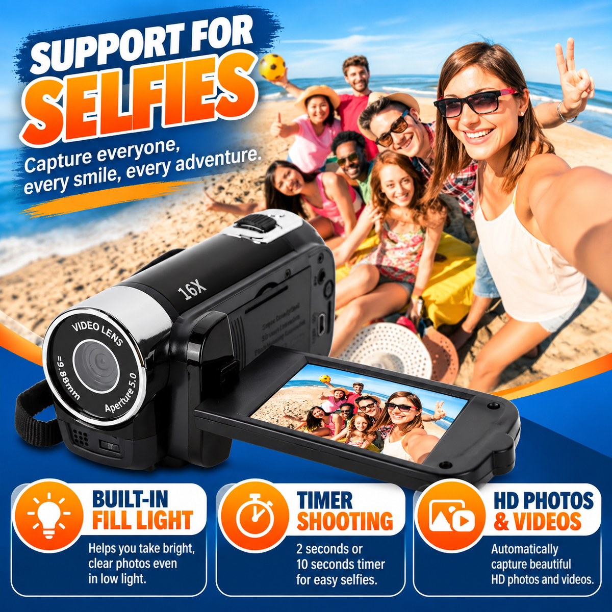 MemoCam™ – Pocket HD Memory Camcorder