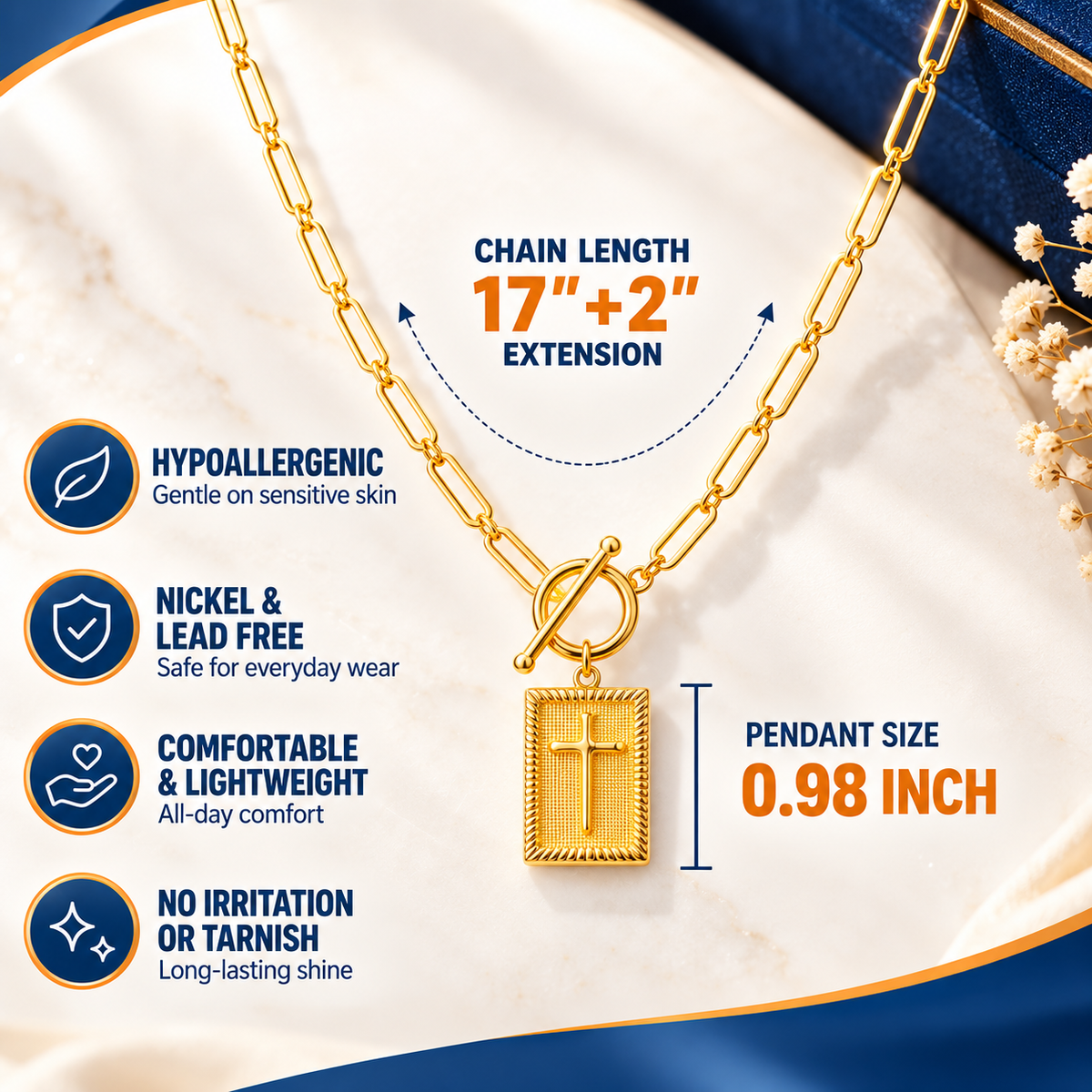 Graciora™ – Cross Pendant Necklace
