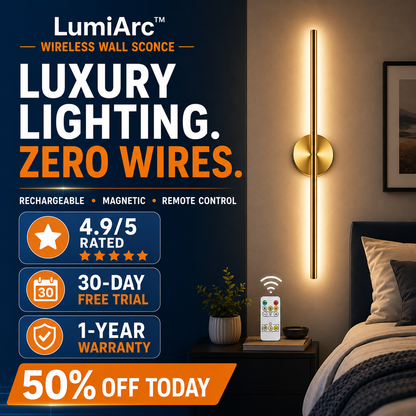 LumiArc™ Wireless Wall Sconce