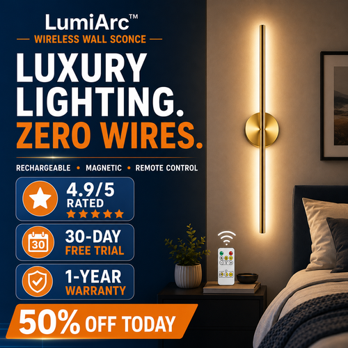LumiArc™ Wireless Wall Sconce