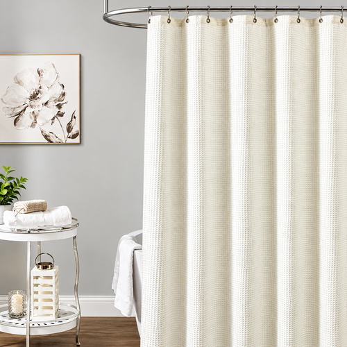 Bathora™ – Premium Waffle Shower Curtain