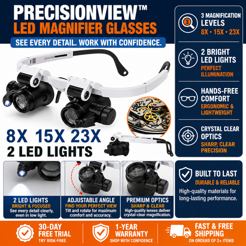 PrecisionView™ LED Magnifier