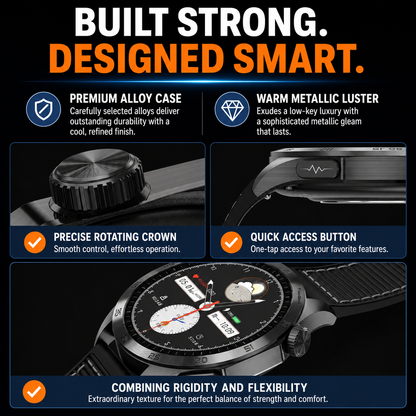 PulseGuard™ Pro AMOLED Smartwatch