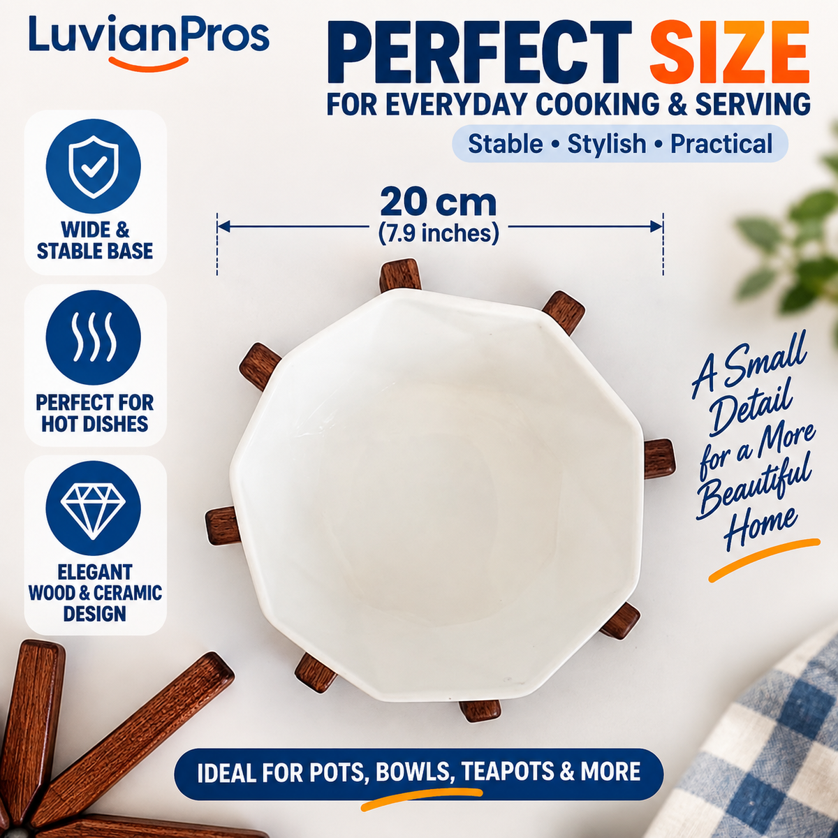 ARBORA™ – TRANSFORMING WOODEN TRIVET TREE