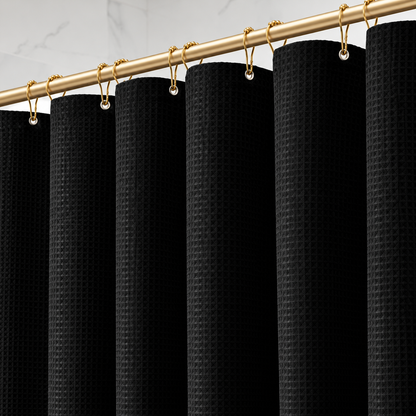 Bathora™ – Premium Waffle Shower Curtain