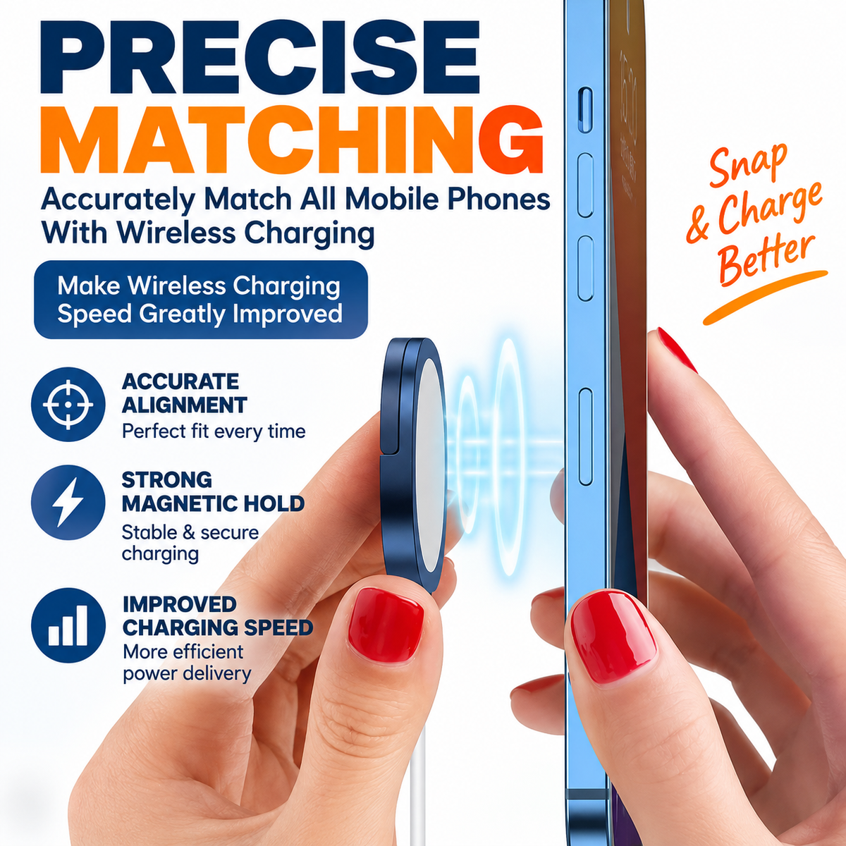 GripCharge™ – Magnetic Wireless Charger & Phone Grip