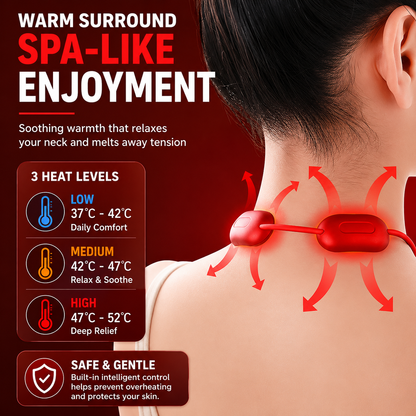 NeckEase™ Pro – EMS Heat Therapy Neck Massager