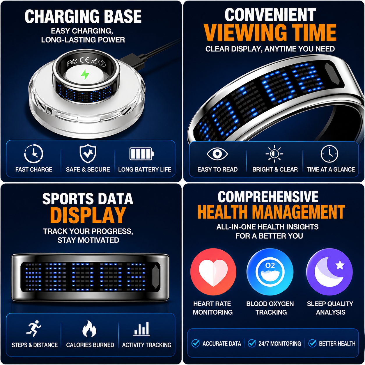 AuraSync™ Smart Health Ring