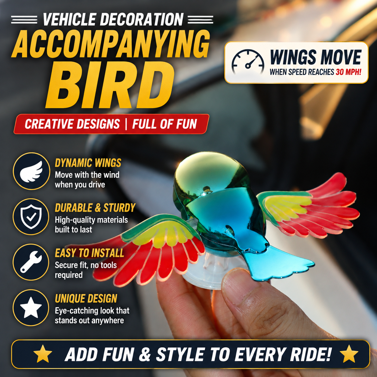 AeroBird™ Motion Car Ornament