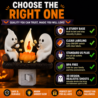 Ghost Campfire™ – Cozy Halloween Night Light