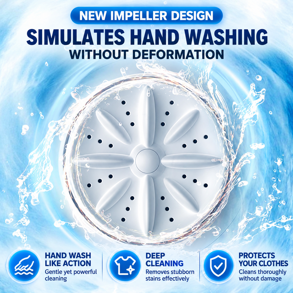 Washora™ – Cordless Mini Laundry System.