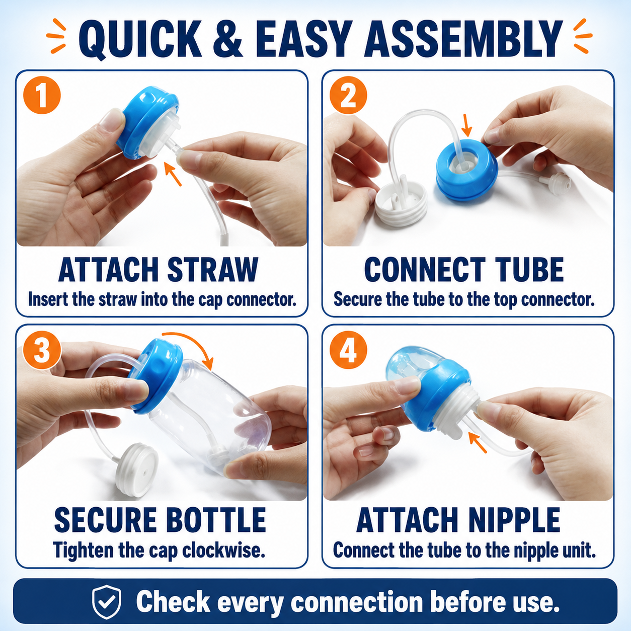 NurtureFlow™ 360° Feeding Support Bottle