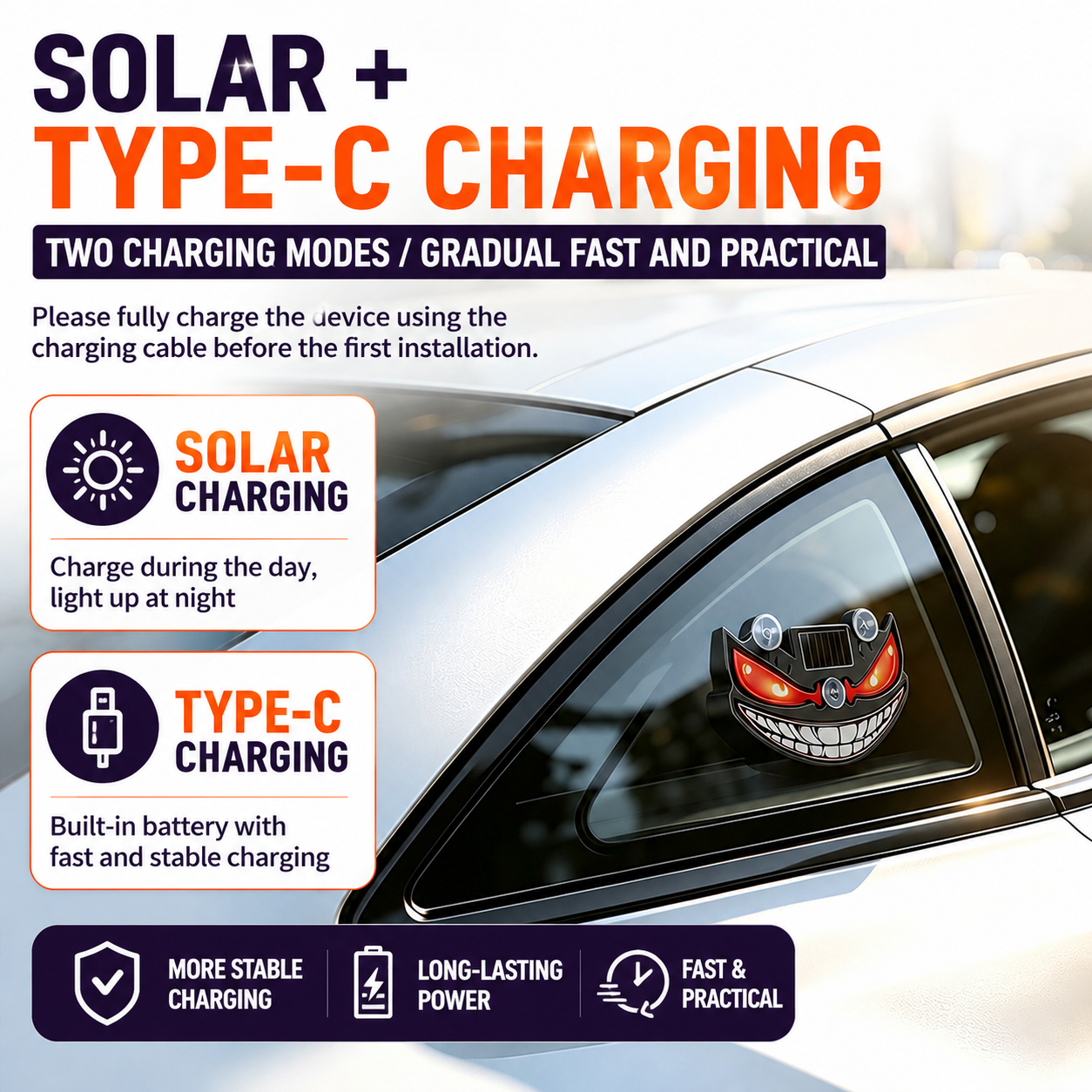 DevilGlow™ Solar LED Car Light