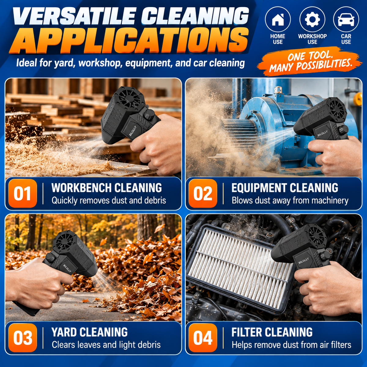 Blowora™ – High-Speed Cordless Air Duster