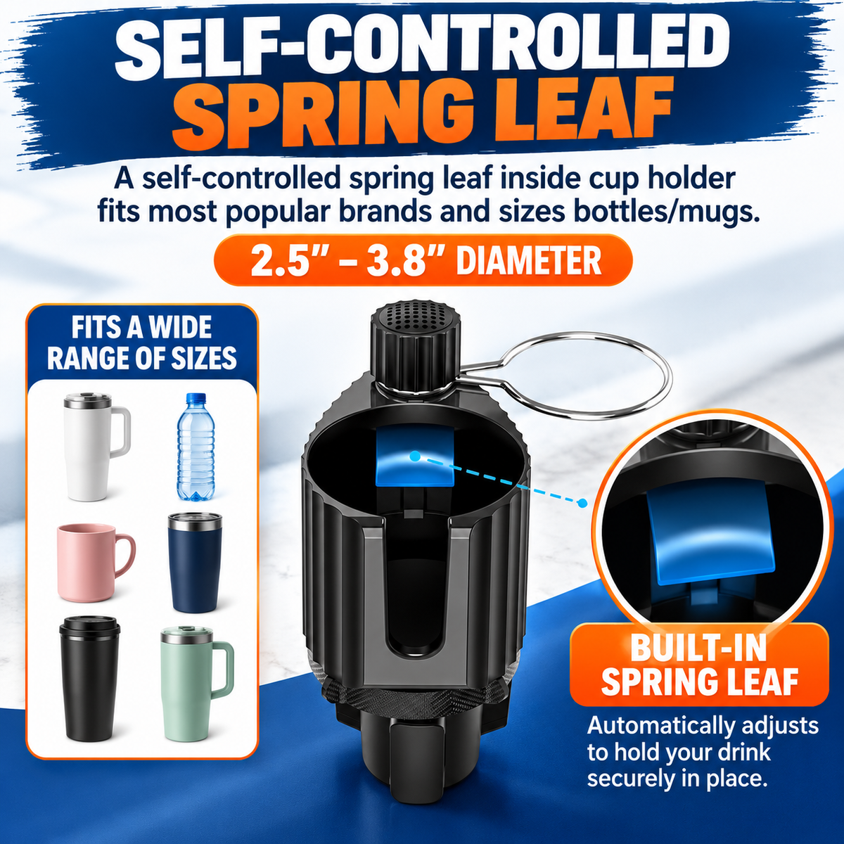 Driveora™ 2-in-1 Cup & Phone Holder