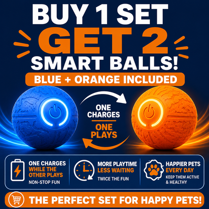 DuoPlay™ Interactive Smart Ball Set [Blue + Orange]