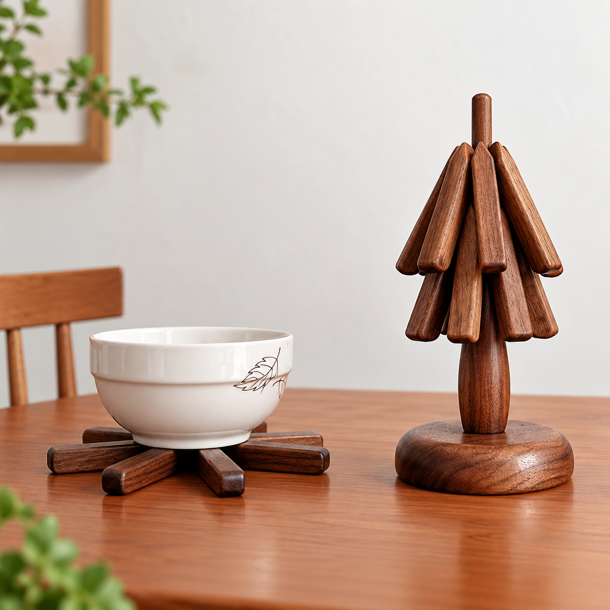ARBORA™ – TRANSFORMING WOODEN TRIVET TREE