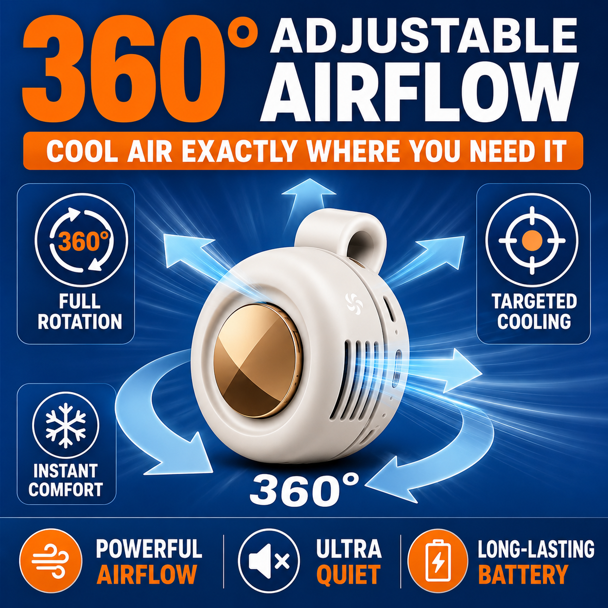 CoolClip™ Personal Cooling Fan