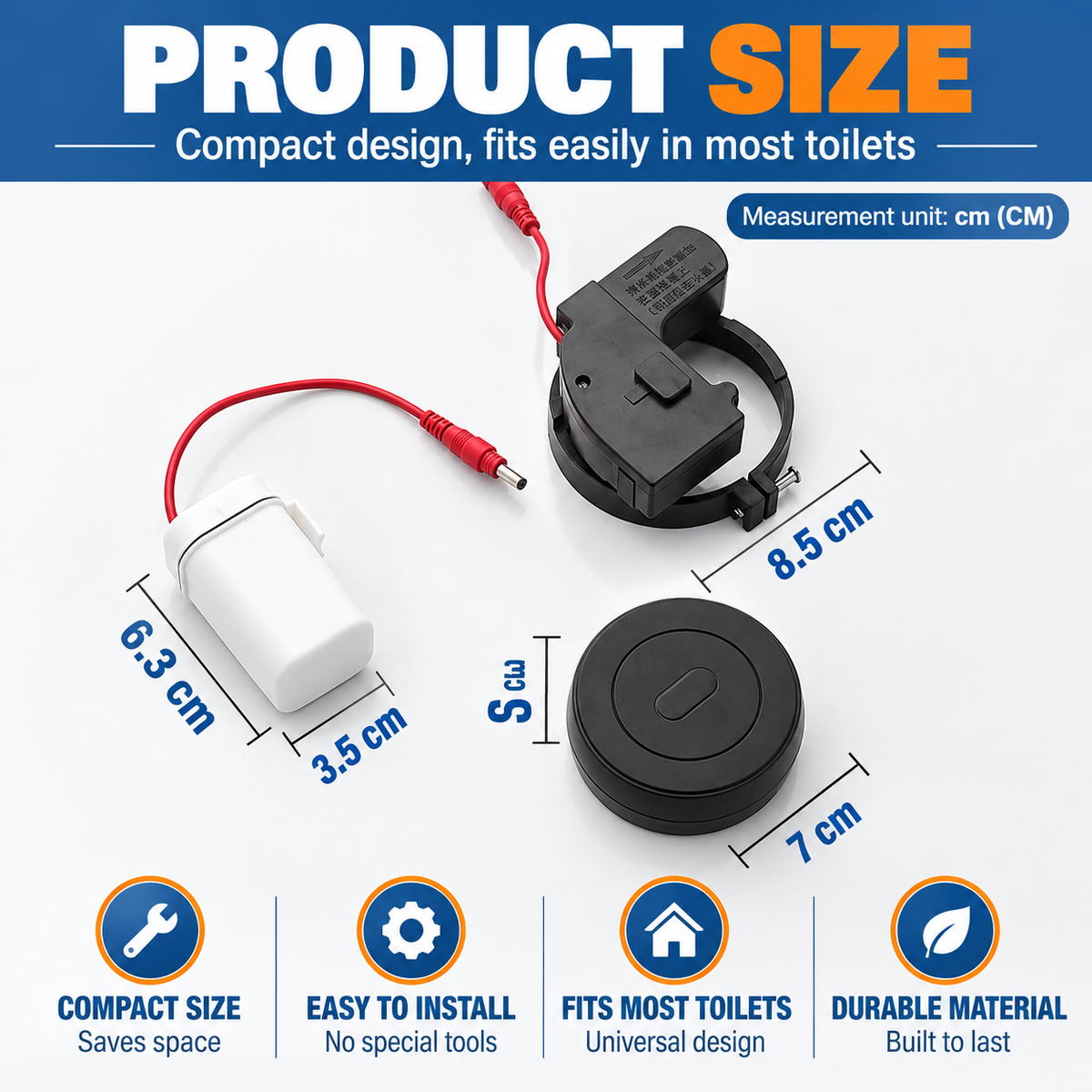 Flushora™ – Touchless Toilet Flush System