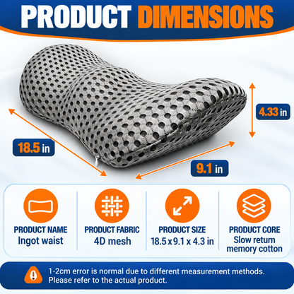 Lumbora™ Ergonomic Memory Foam Lumbar Support