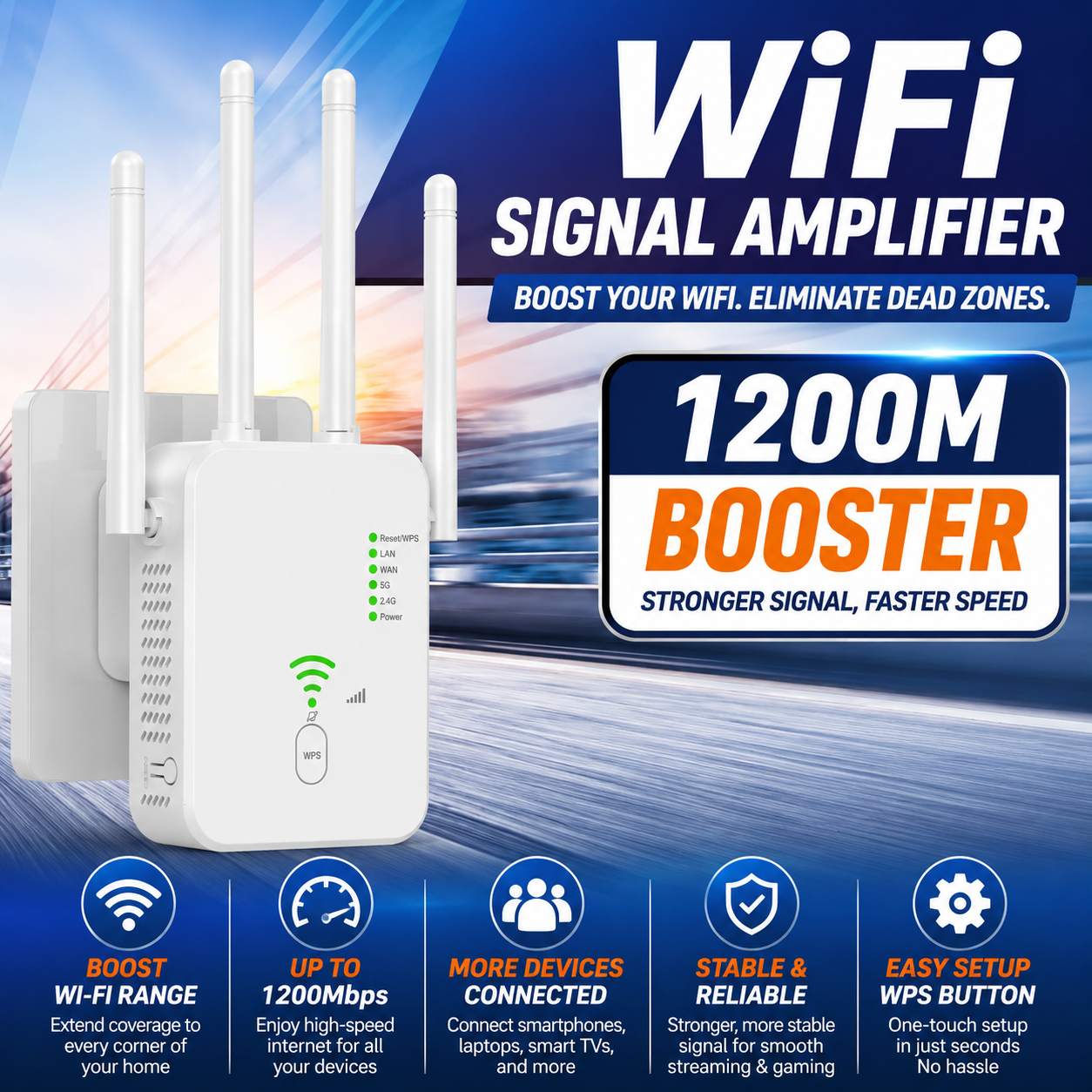 SignalBoost™ AC1200 WiFi Extender