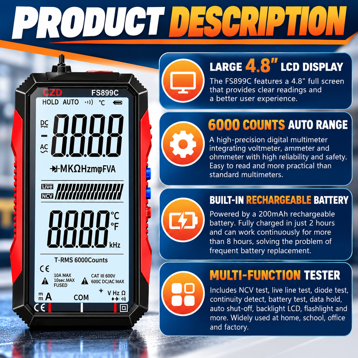 Voltora™ Smart Digital Multimeter