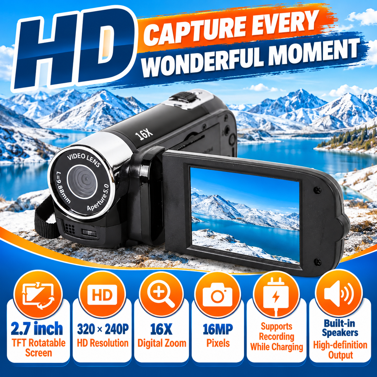 MemoCam™ – Pocket HD Memory Camcorder