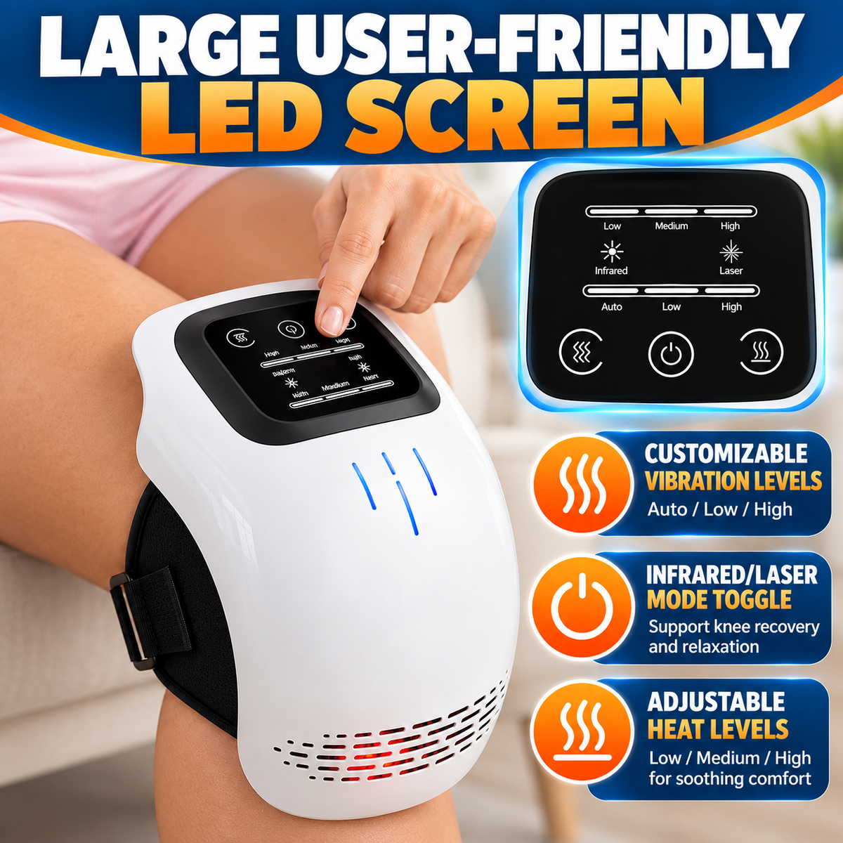 Kneora™ – Smart Knee Comfort Massager