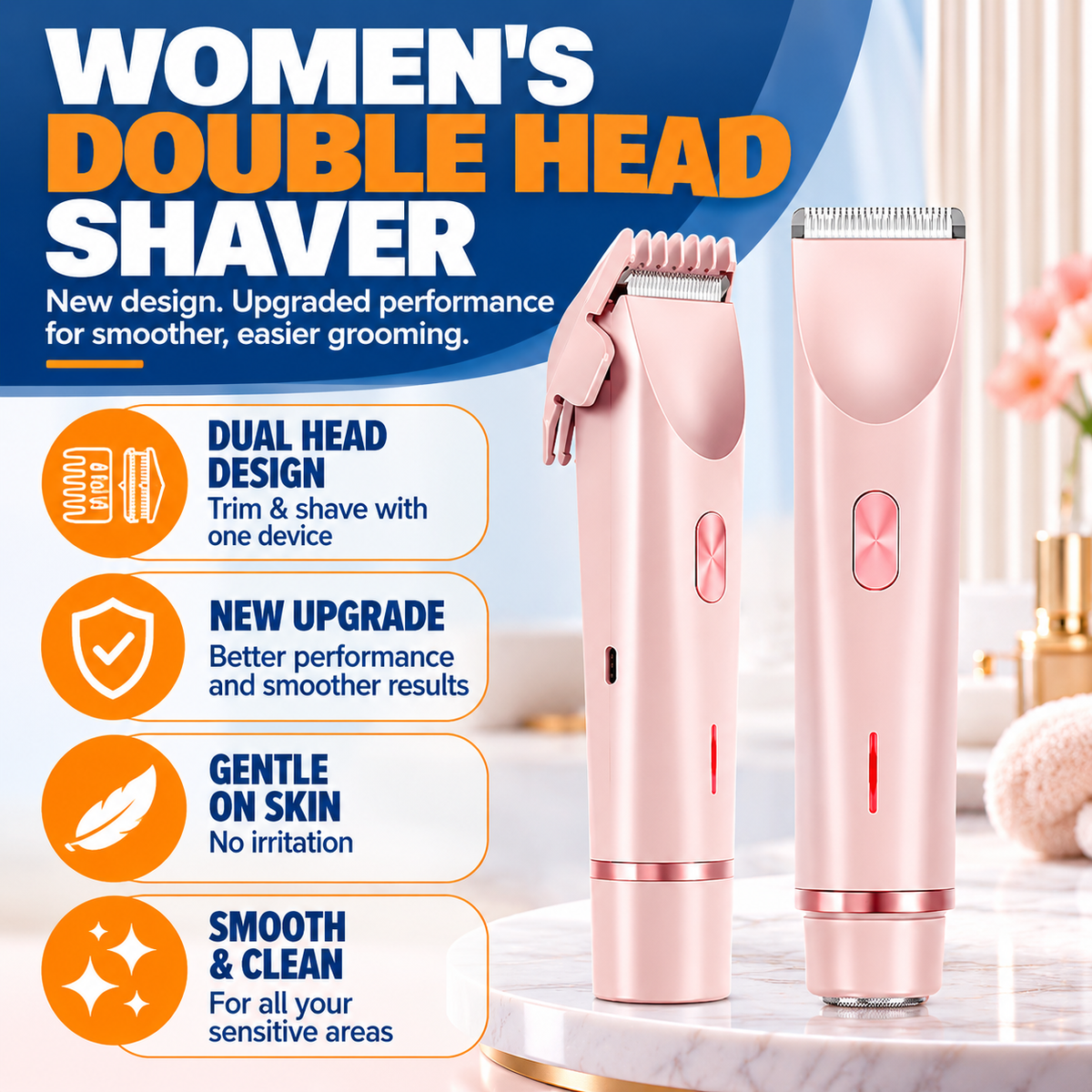 Silkora™ 2-in-1 Women's Body Shaver
