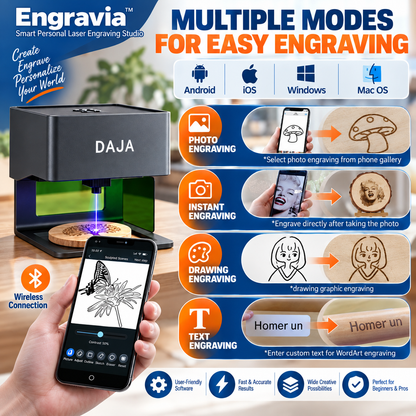 Engravia™ – Smart Personal Laser Engraving Studio