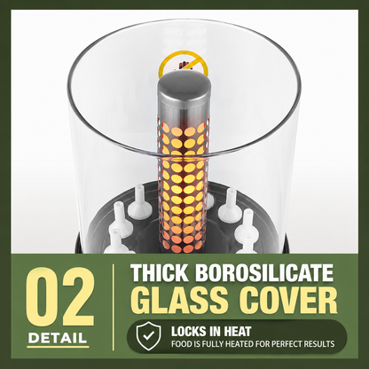Grillora™ – 360° Automatic Indoor Rotisserie