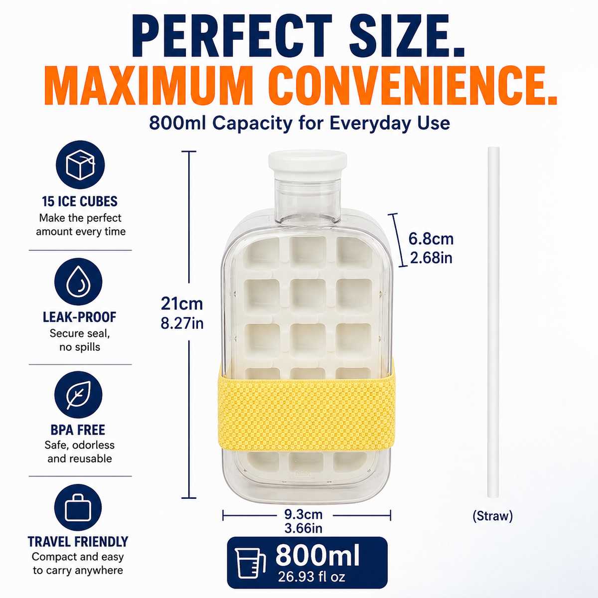 Iceora™ – 3-in-1 Ice Maker Bottle