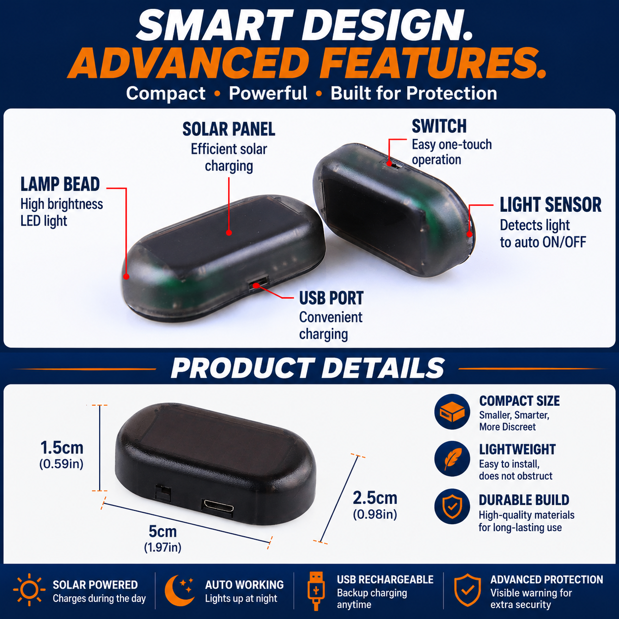 NightGuard™ Solar Warning Light