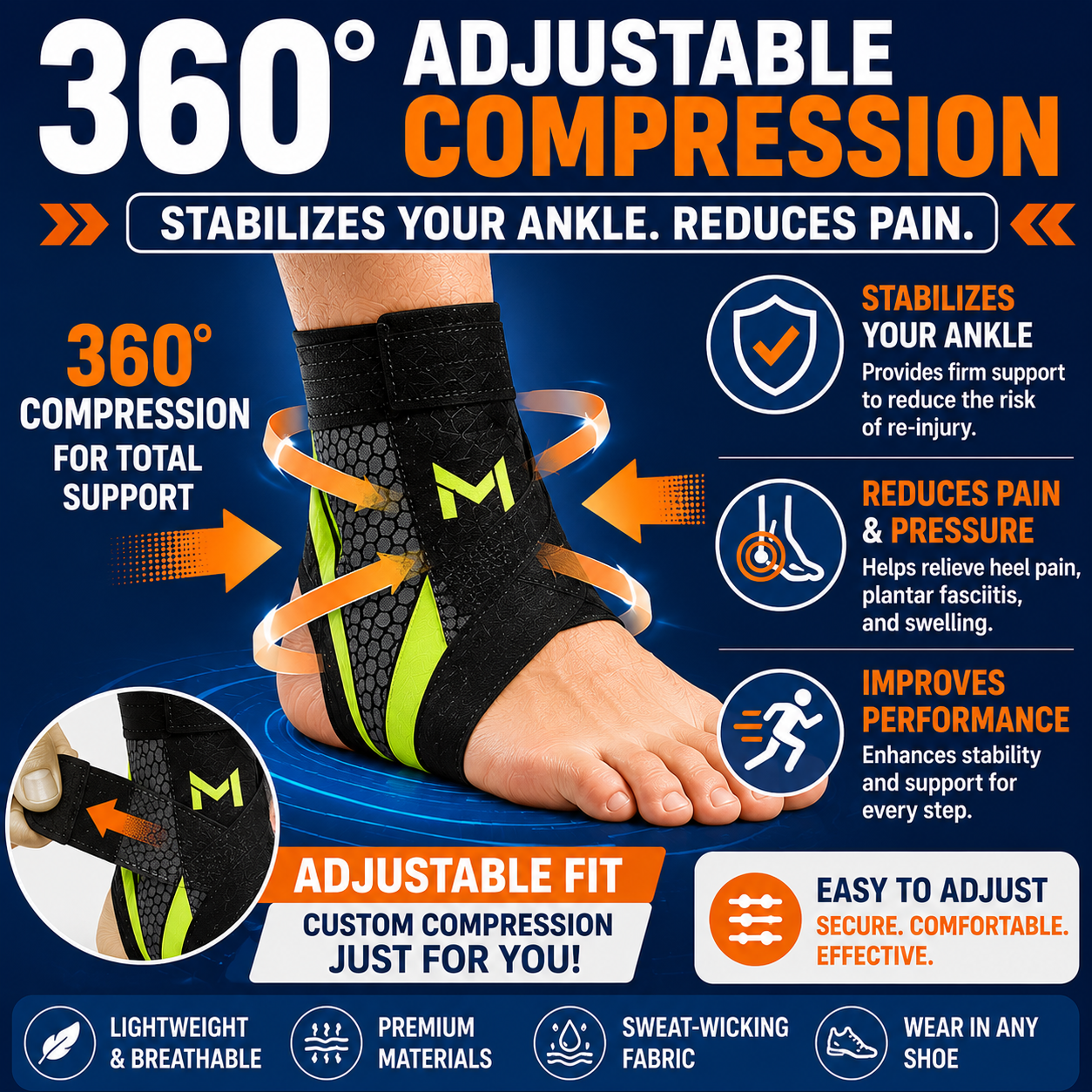 MotionLock™ Ankle Stabilizer | 1 Pair (2 Pieces)